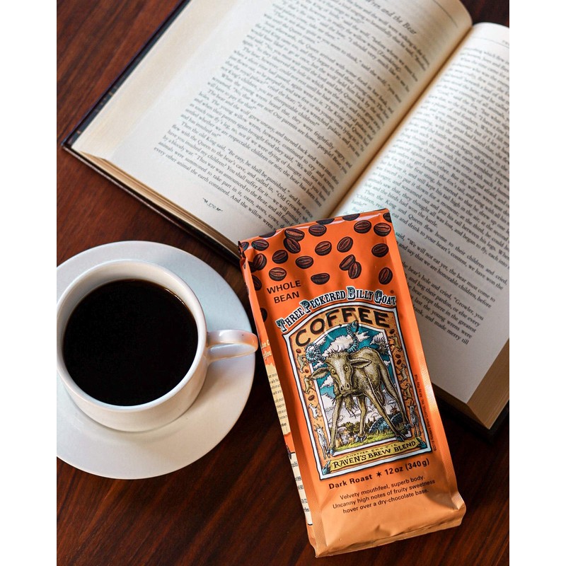 Raven's Brew Coffee Bold Organic Coffee Dark Roast Whole Bean
