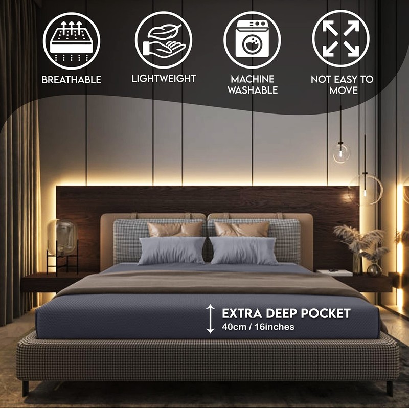 Volcano Infinity Super King Fitted sheet Extra Deep 183×200×40 CM