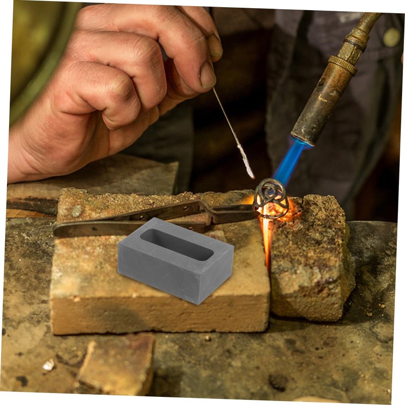 Operitacx Graphite Oil Tank Dice Circle Melting Silver Supply Graphite