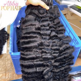 Cambodian Wavy Curly Hair Unprocessed Brazilian Human Hair Burmese Curly Hair Extension Cuticle Aligned Raw Vietnamese Curlycolor: 1pcs Straight hair, Stretched Length: 22 Inches