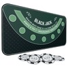 iEsstros Blackjack Mat 70" x 35" Blackjack Table Top Mat
