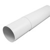 Ø 125mm, 300-500mm Length White Plastic Round Telescopic Pipe -