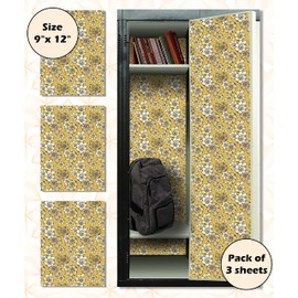 PELICAN INDUSTRIAL Magnetic Locker Wallpaper - Remove & Reuse Decorative Vinyl (Full Sheet Magnetic) - Made in USA - Fade, Tear and Water Resistant - Pack of 3 Sheets (vb058)