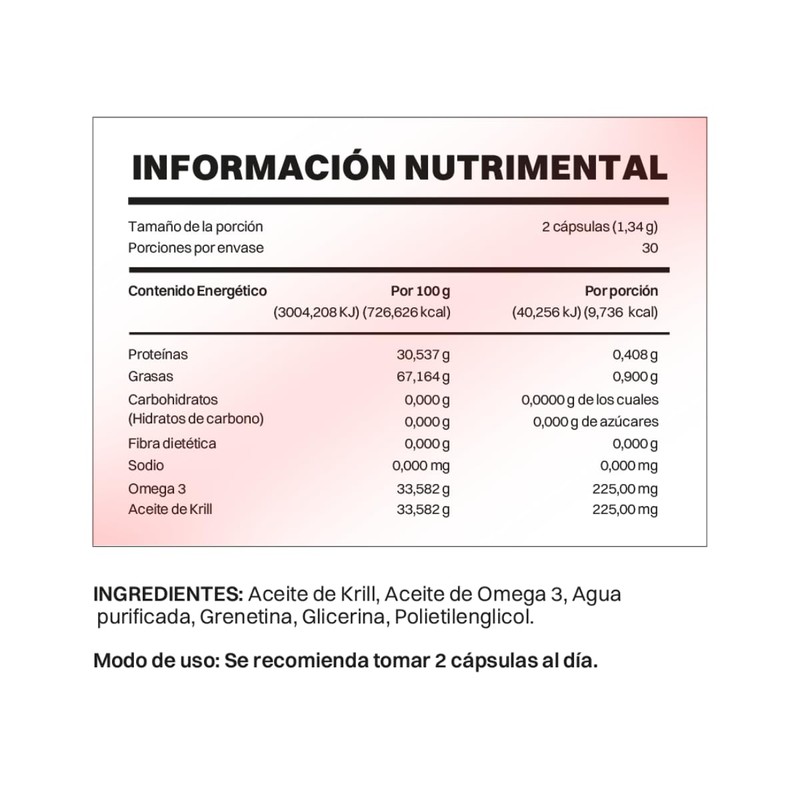 SMART MEGA Paquete de 2 piezas Aceite de Krill Suplemento