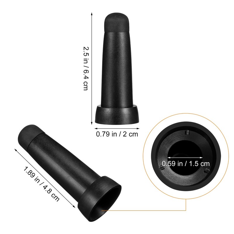 Beavorty Umbrella Rubber Tips Umbrella Tip Covers 2pcs Rubber End