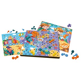 Ravensburger - Educational Game - Colorino My First Mosaic - Educational Game of Colours and Manipulation - Motor Skills and Creativity - from 3 Years - 20891 - French Version