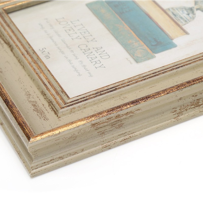 Zhenzan Frames 6x8 Inches Vintage Feel Rustic Picture Frame for