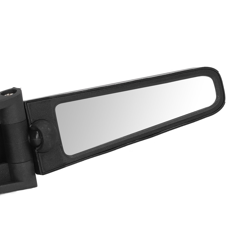 1 Pair Bike Rearview Mirror Plastic Handle Foldable 360 Degree