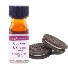 LorAnn Cookies & Cream SS Flavor, 1 dram bottle (.0125 fl oz - 3.7ml - 1 teaspoon)