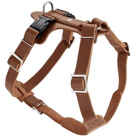HUNTER AALBORG Dog Harness, Leather, M-L/1, Cognac