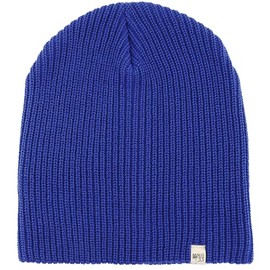 Minus33 Gorro de lana merino de punto diario, Azul Real, Talla única