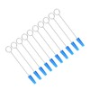 10PCS Piano Tuning Mutes Metal Handle Triangular Rubber Fixing Tool