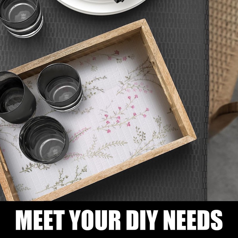 Amiitay Floral Drawer and Shelf Liner for Cabinets, Non-Adhesive and