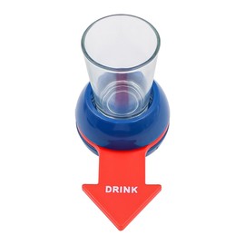 Ieron 3 Stück Trinkspiele „Spin The Shot, Partyspiele für Erwachsene, Flaschendrehen mit Schnapsglas für lustige Partys, roter Pfeil (schwarz, grün, blau)