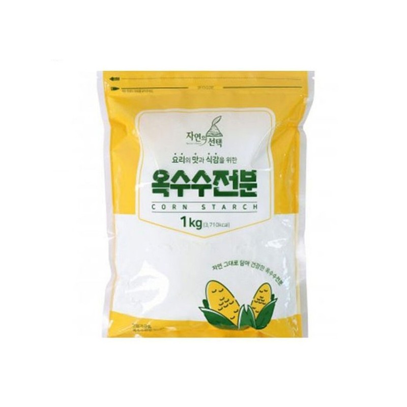 옥수수 자연의선택옥수수전분 자연의선택 옥수수전분 1kg 옥수수가루 옥수수전분가루 Natural Choice Corn