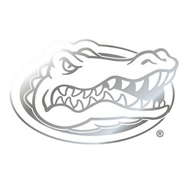 Craftique University Of Florida Decals (Chrome (Gator) (3 in, 4 in, 6 in, 12 in), 4 in)