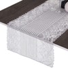 mookaitedecor White Lace Table Runner for Wedding Decor,Embroidered Floral Table