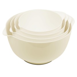 BoxedHome Nesting Plastic Mixing Bowl Set, 4 Piece Mixing Bowl Set with Pour Spouts, Size 1.7, 2.5, 3.5 and 4.5qt, for Prepping, Mixing, Baking, Cooking(2023 New Version, Purple)