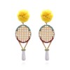 Tennis Racket Dangle Drop Earrings Tennis Racket Jewelry for Women
