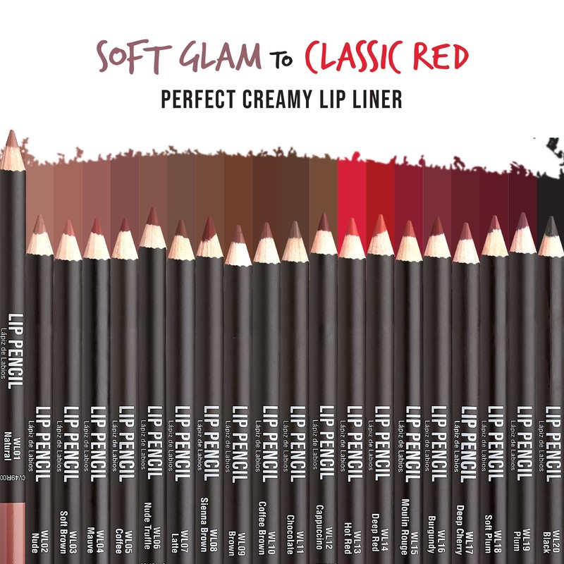 Kiss New York Professional Slim Long-Wear Lip Liner Pencil, Matte