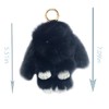 Sqzrpomddy Keychain Key Holder Cute Fluffy Rabbit Keyring Bag Dangle