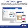 Avery Italia 25 + 5 Extra Sheets 25.4 x 10