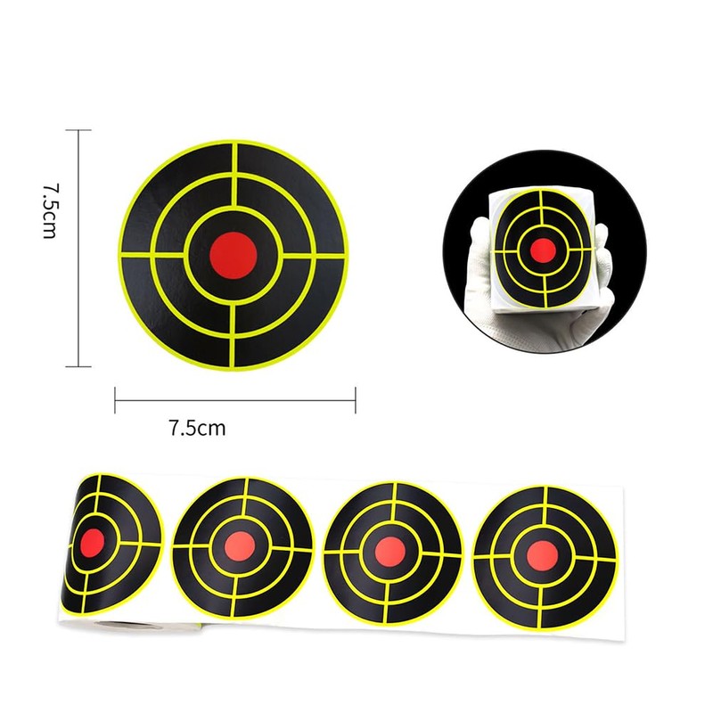 ccHuDE 200 Pcs 3 Inches Shooting Targets Stickers Self Adhesive