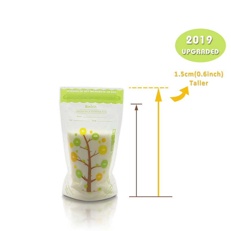 Bimirth 112 PCS Breast Milk Storage Fresh Bags 250ML Capacity