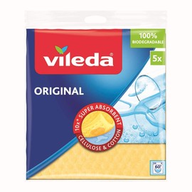 Vileda Original Sponge Cloth Pack of 5 Assorted Colours
