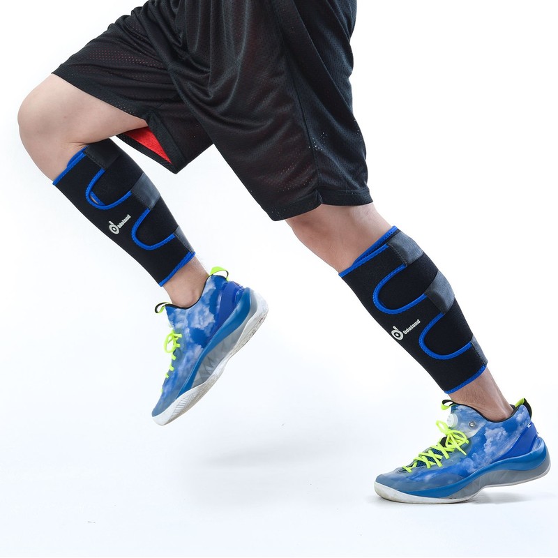 Odoland Calf Support Muscle Fibre Tear, Adjustable Calf Support Sports