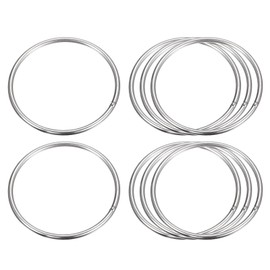 sourcing map Stainless Steel 304 O Rings, Pack of 8, 60 mm (2.36 Inches) Outer Diameter 3 mm Thickness, Multi-Purpose Metal Welded O Rings Round Rings