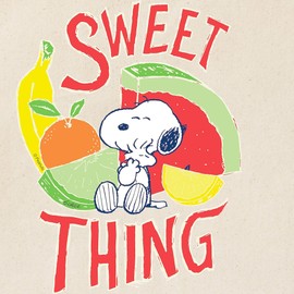 CafePress Snoopy Sweet Thing Reusable Natural Beige Canvas Shopping Bag