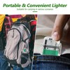SKRFIRE Electric Lighters Transparent Waterproof Dual Arc Lighter with LED