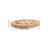 ABOOFAN Bamboo Lotus Root Coaster Set Heat Resistant Wooden Drink