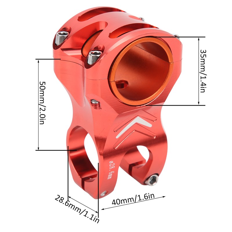 CANSUCC 31.8/35mm Bike Handle Stem Riser Short Handle Stem Aluminum