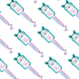 Llama - Lazos para el pelo, Paquete de 12