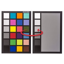 Datacolor SpyderCHECKR 24 - Color calibrate your camera for consistent image color across multiple camera systems/lighting conditions. Target color chart has 24 target colors + grey card.