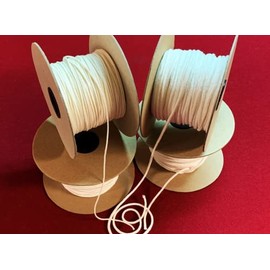 Candle Wicks Square Braided / 100% Natural/Making Candles/Spools Wicking/Beeswax Wick Size - 1/0 2/0 3/0 4/0 5/0 6/0#1#2#3#4#5#6 (4/0 Spool 8oz)