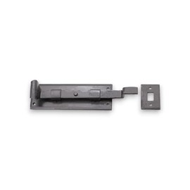 Infinity Decor Cranked 6” 150mm Wrought Iron Fish Tail Bolt Door Latch - Heavy Duty Blacksmith Security Privacy Lock - for Doors and Windows