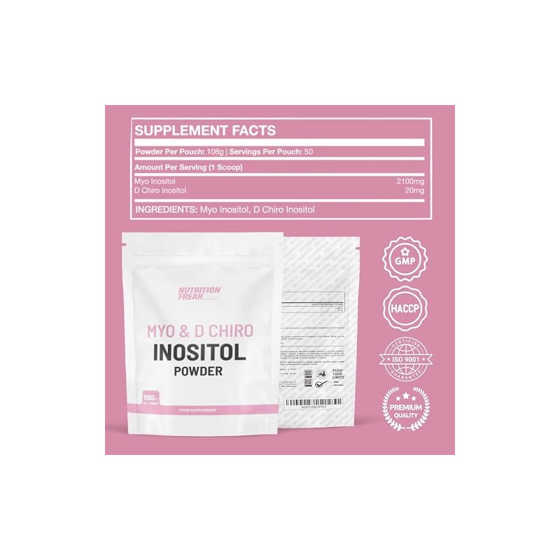 Myo & D Chiro Inositol Powder 106g - Supports Women
