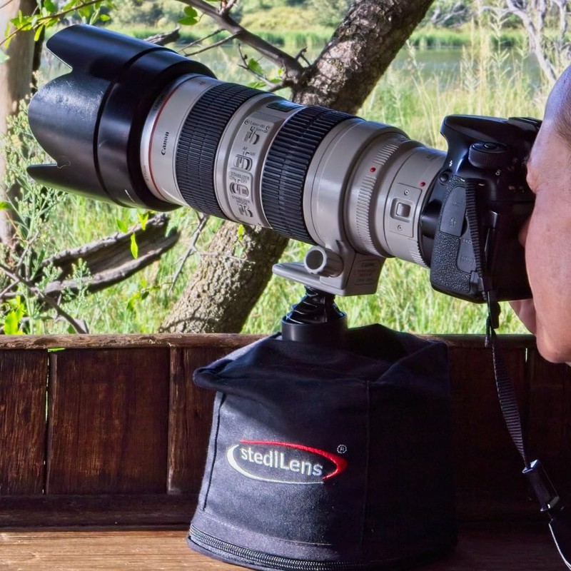 StediLens Camera/Telephoto Lens Gimbal-Like Stabiliser Combo Kit Inc. Gimbal-like Base