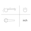 10 Gram 5 White Measuring Smidgen Micro Scoop 20 Ml
