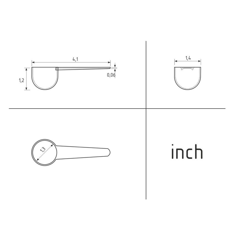 10 Gram 5 White Measuring Smidgen Micro Scoop 20 Ml