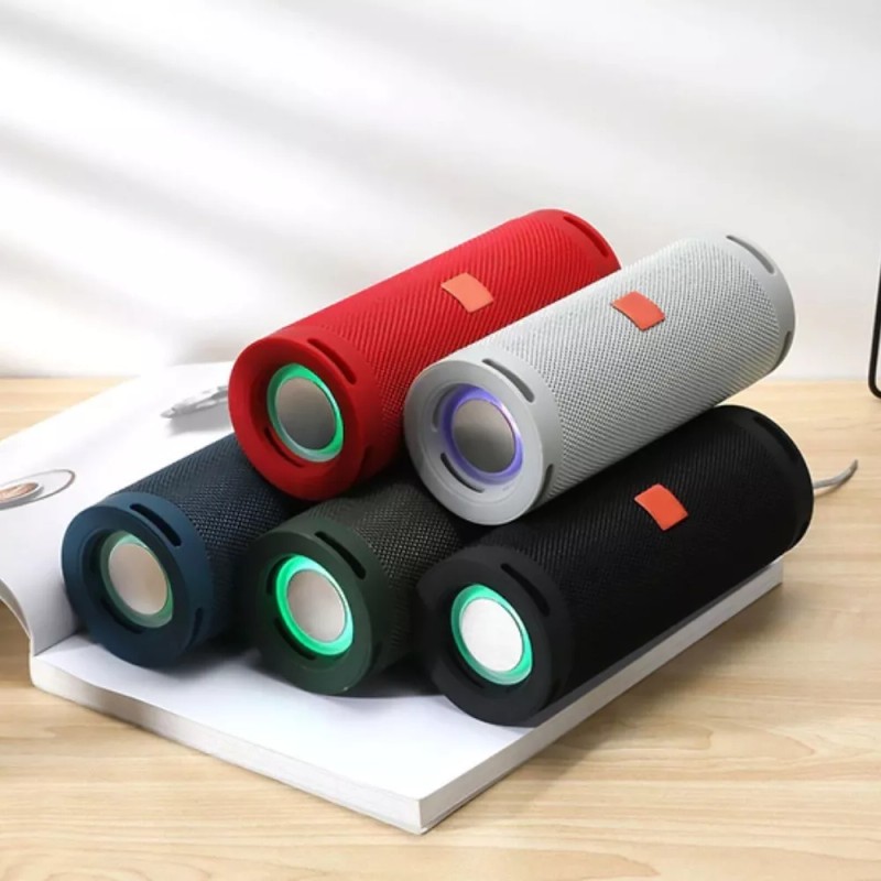 Maíz Bocina Bluetooth Radio Fm Portatil Recargable Usb Luz Led