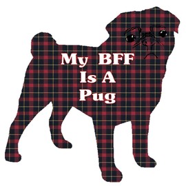 CafePress BFF Pug Memory Keepsake Jewelry Box, 5"x5"x3.75"