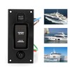 ON off ON Deluxe LED Rocker Bilge Pump Switch Panel