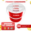 Plastic Street Charity Donation Can Coin Collection Bucket with 2