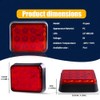 Nrgedzam 2PCS Magnetic Trailer Lights, Red Beacon Wireless Trailer Rechargeable