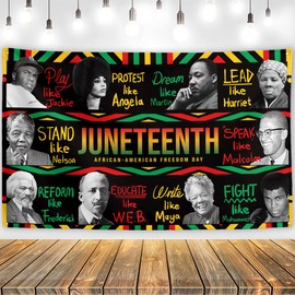 Juneteenth Backdrop Happy Juneteenth Banner African American 19th June 1865 Decor Juneteenth Decorations and Supplies for Home Party