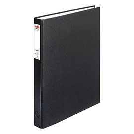 Herlitz max. file Protect A4 2 Ring Mechanism 25 mm Filling Height – Blue – Pack of 1 black